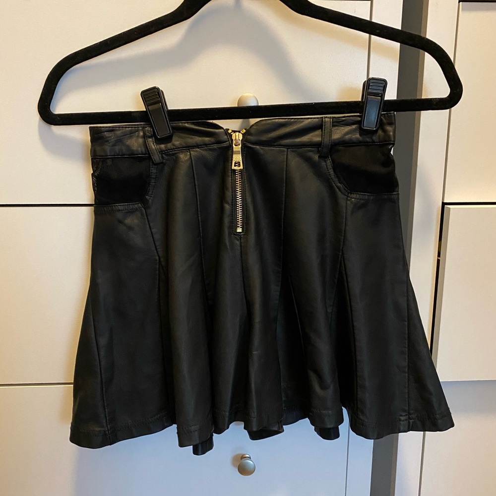 Black Leatherette Shorts (Size 4)